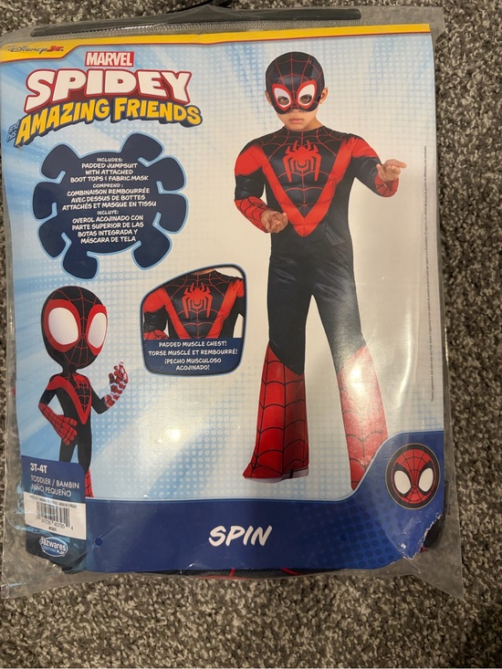 Marvel Other - Marvel Spidey and His Amazing Friends Black & Red Spin Kids Superhero Costume